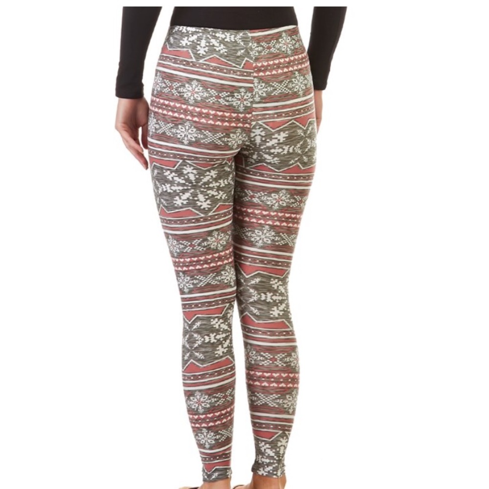 NEW•CALL ME SNOWFLAKE•GRAY & PINK SUPERSOFT LEGGINGS NWT•L 12/14•